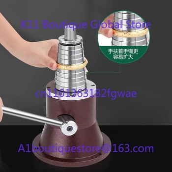 bracelet expander shaping machine, gold and silver jewelry processing, modification, correction and repair, ring rounder