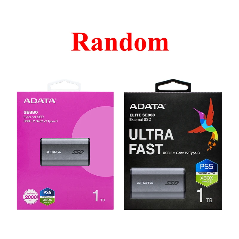 ADATA 모바일 솔리드 스테이트 고속 휴대용 SSD 읽기 속도 최대 2000MB/s 타입-C 3.2 Gen2x2 인터페이스 PSSD 데스크탑 PC용