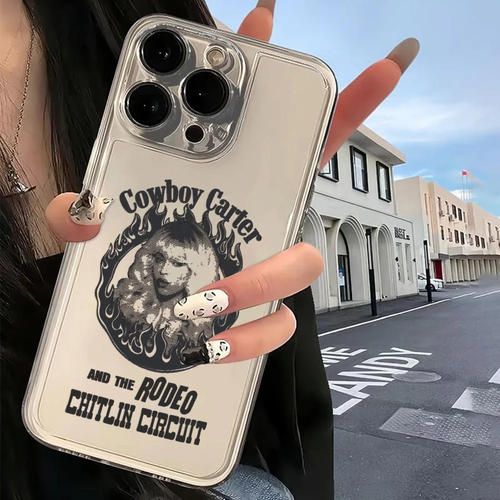 Luxury Singer-Inspired Cowboy Phone Case - Soft Back Cover