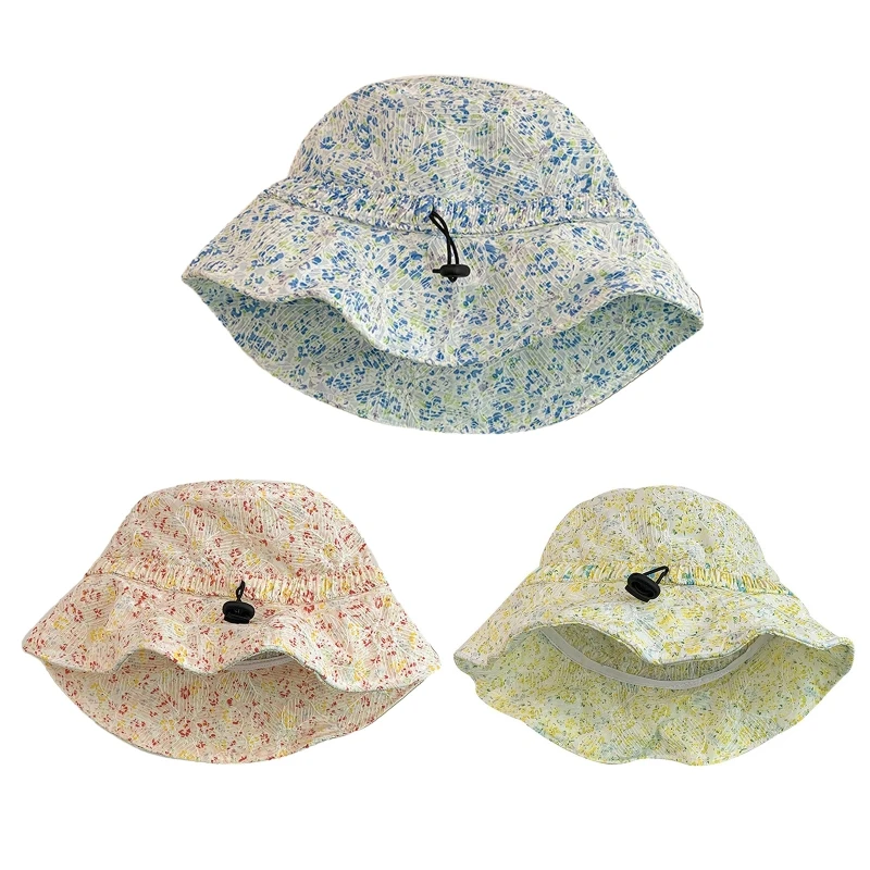 

Y1UB Летняя шляпа от солнца с цветочным принтом, солнцезащитный козырек от солнца для защиты, кепка для бассейна, солнцезащитная