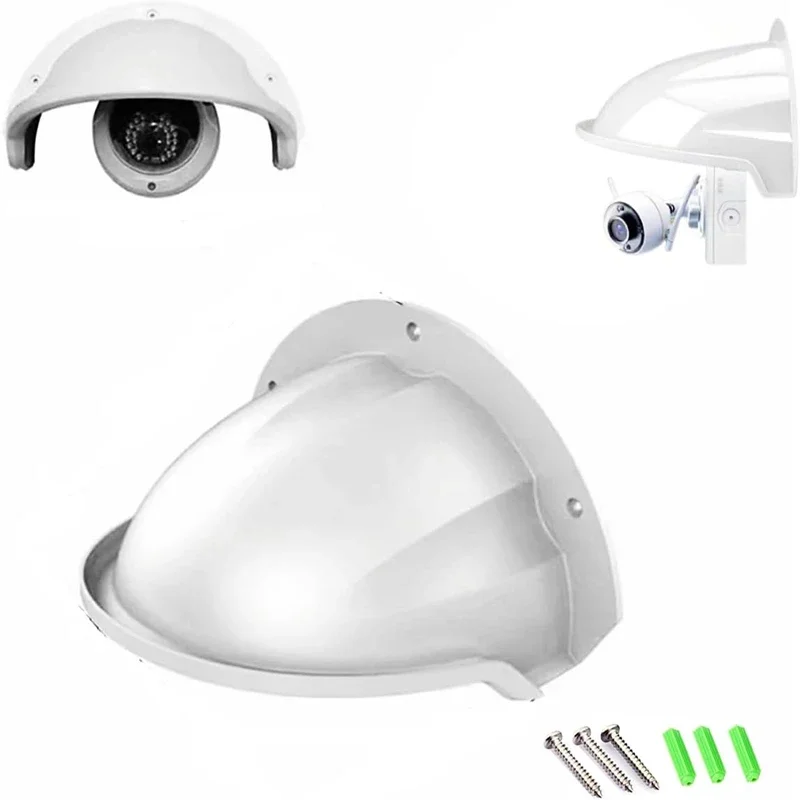 Outdoor Camera Rain Sun Shield Weather Cover Anti Glare Side Bracket Waterproof Shell CCTV Turret Dome Cameras Protective Covers security camera cover