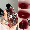 Punk Juice Red Lipgloss Black Mirror Glass Water Light Clear Lip Glaze Waterproof Non Stick Liquid Lipstick Nude Lip Tint Makeup 6
