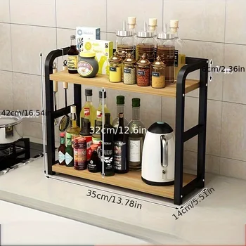 2-Tier Metal Countertop Shelf 2