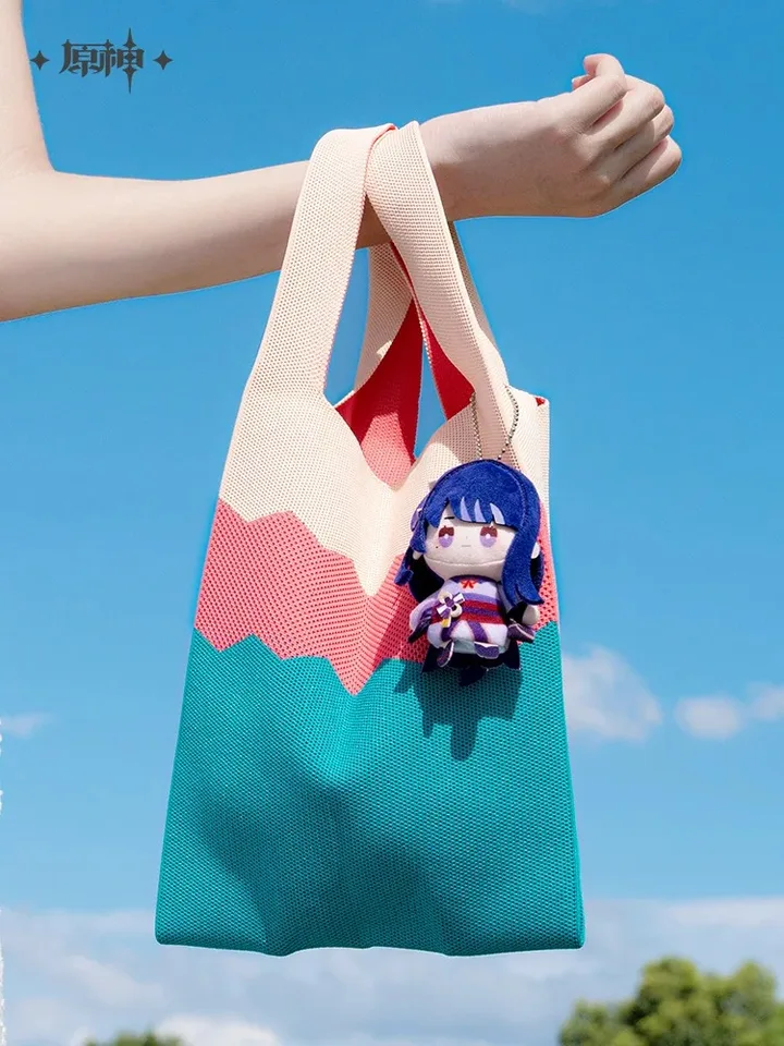 Game Genshin Impact Cute Carnival Mini Finger Puppet Keychain