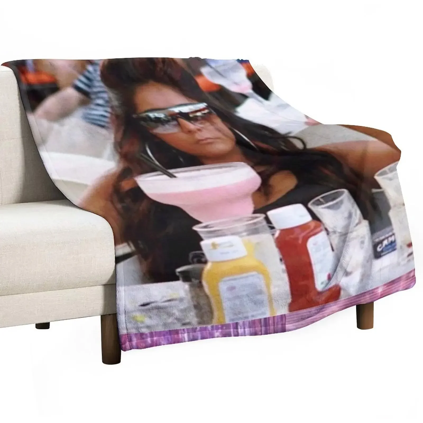 

Snooki mood Throw Blanket Cute Plaid Baby Beach Decoratives Blankets