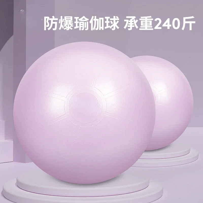 65/75Cm Yoga Ball Thickened Explosion-proof Beginner Fitness Ball Sensory Integration Training PVC Load 120kg