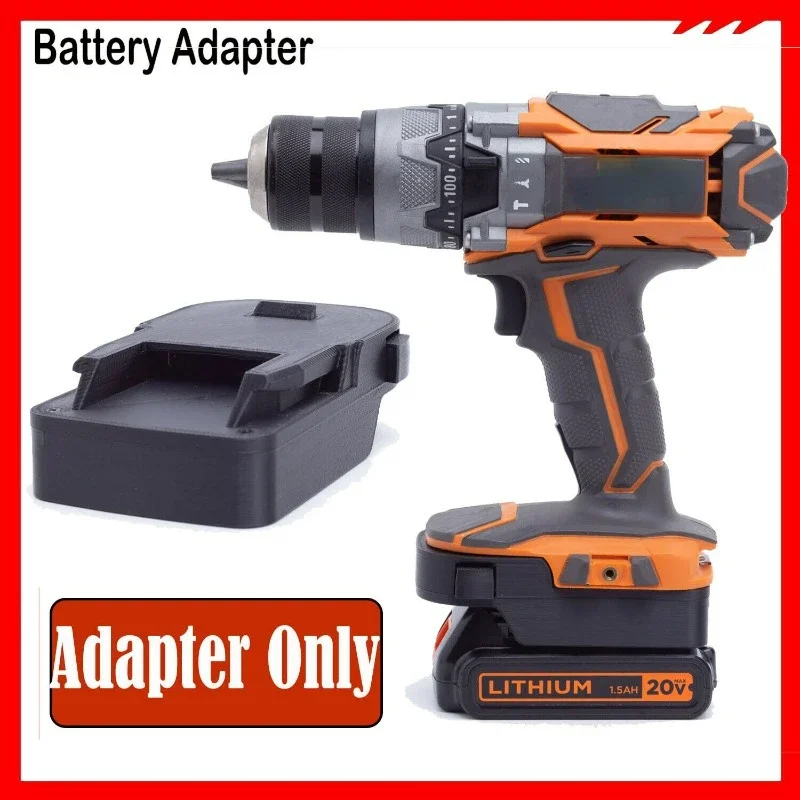 

For Black & Decker 20V Lithium Battery Adapter to RIDGID AEG 18V Power Tools (Not include tools and battery)