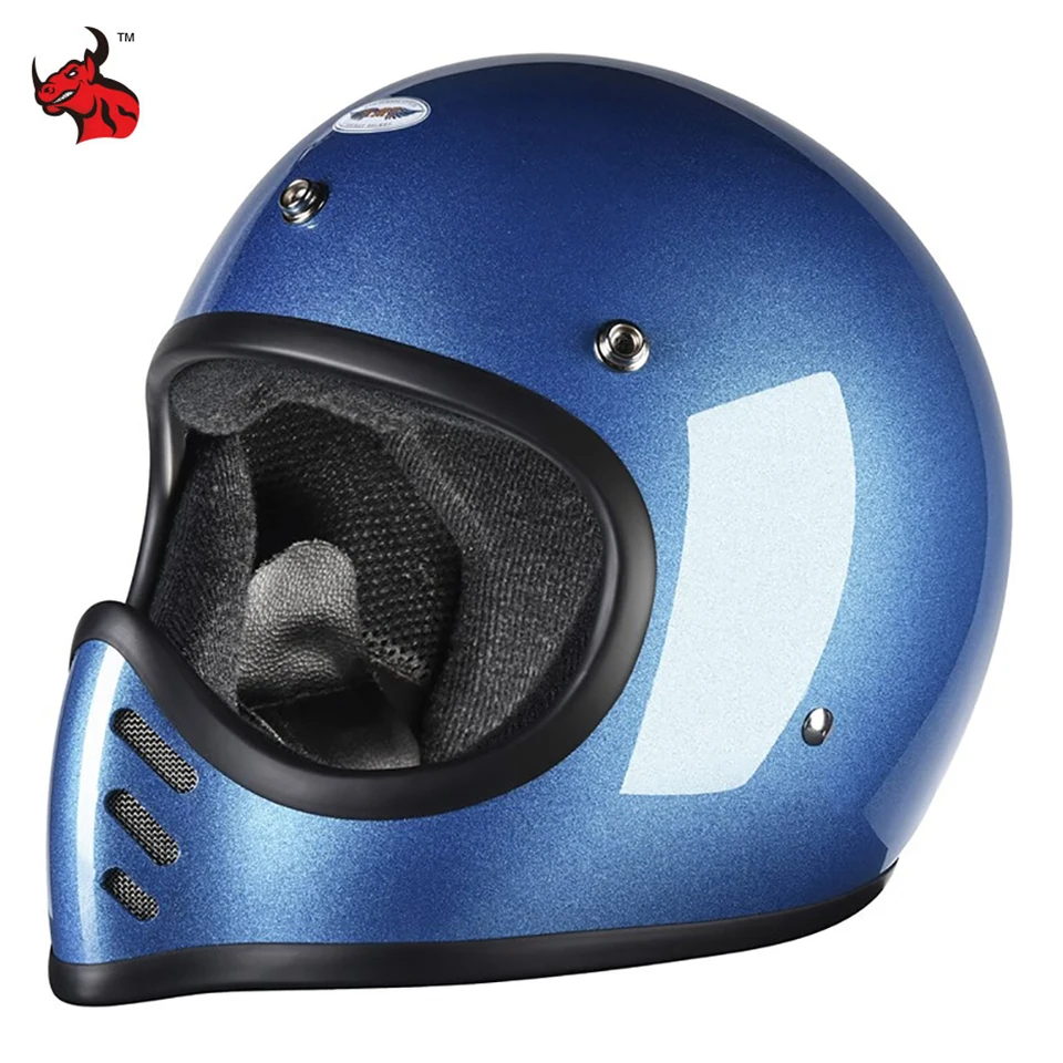 Full Face Retro Motobike Riding Fiberglass Helmet Secure Capacete Electric Motorcycle Helmet The Four Seasons Cyclin