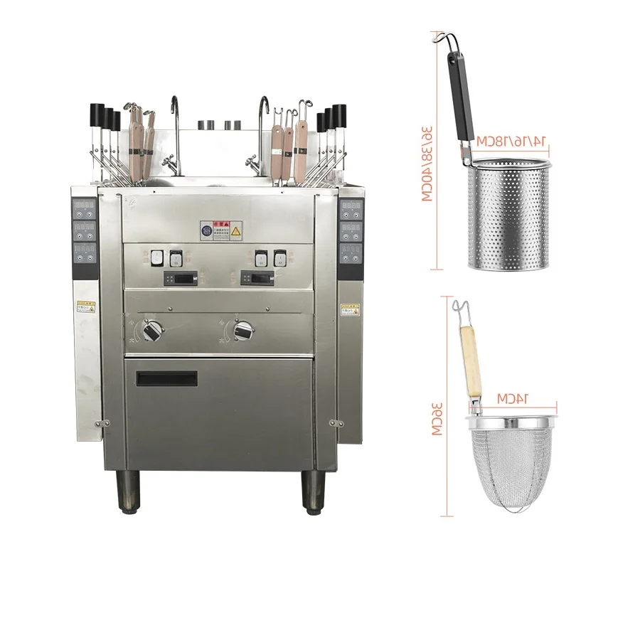 Restaurant Use Automatic Lift Basket Pasta Noodle Cooker Boiler Pasta Cooker Commercial Energy Efficient noodle boiler