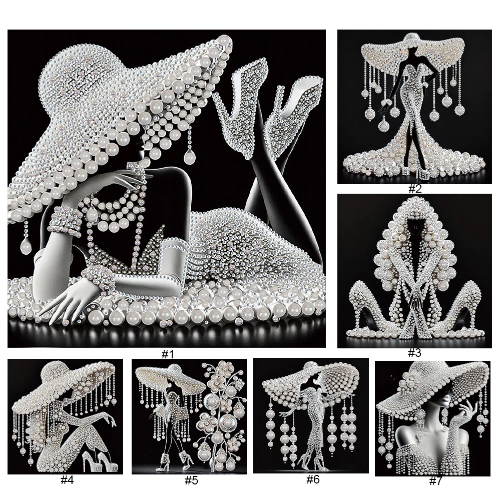 5D DIY Diamond Painting Kit Elegant Lady Decor Partial Special Shaped Drill DIY Creative Handmade Crafts Home Art Decor 30*30cm