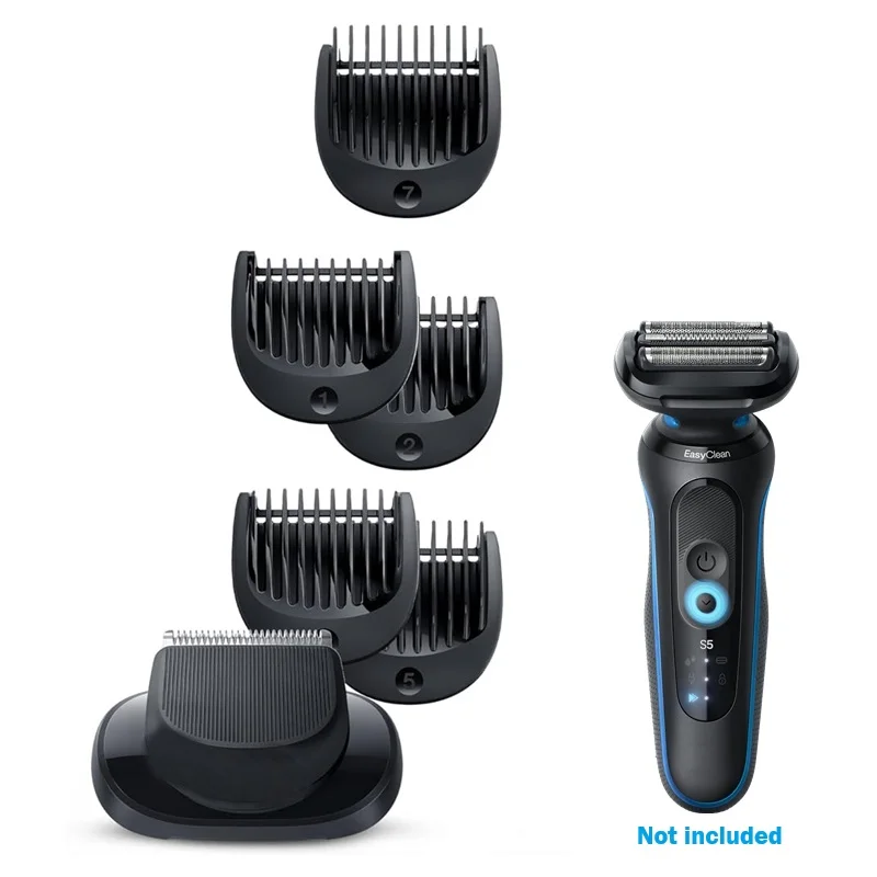 EasyClick Beard Trimmer + 5pcs Comb Attachment for Braun New EasyClick Beard Trimmer + 5pcs Comb Attachment for Braun New