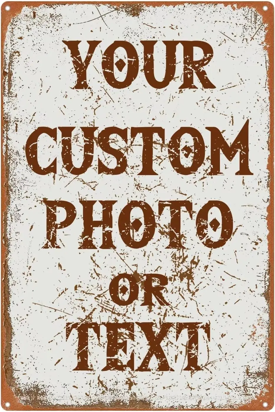 

Индивидуальный стиль, персонализированные ретро жестяные знаки, дизайн вашего собственного текста, фото, металлический налет с изображением на стену