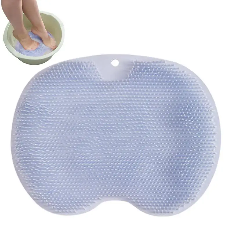 

Массажер для душа и ног, скребок, многофункциональная щетка для спины, мягкий силиконовый массажер для ванной комнаты, аксессуары для мытья ног, коврик для ног