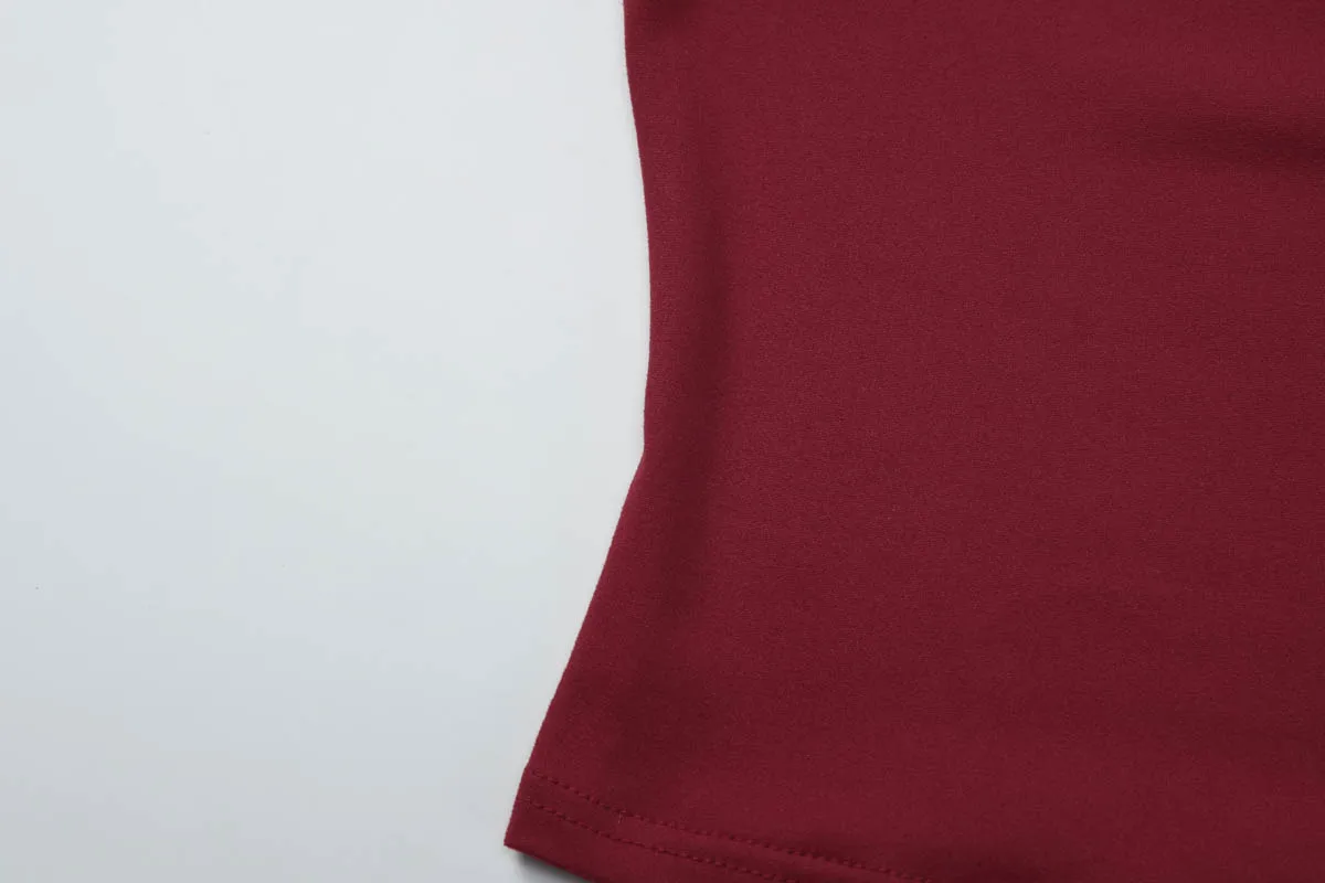 Hugcitar 2026 Damen Mode Einfarbiges O-Ausschnitt Halbarm Sexy Crop T-Shirt Top Damenbekleidung Lässige T-Shirts Streetwear Club Sport – Detail 8