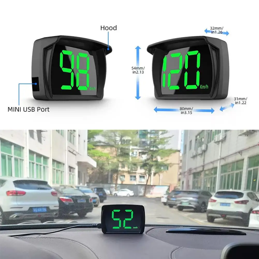 자동차용 디지털 GPS 속도계 헤드업 디스플레이 HUD(큰 글꼴 포함) 모든 자동차 전자 장치에 대한 KMH MPH 속도 모니터링