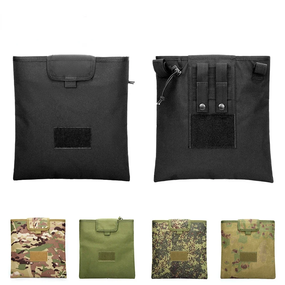 

Tactical Molle Folding Magazine Dump Drop Pouch Utility Drawstring Recovery Mag Holster Ammo EDC Bag Hunting Accessories Pouch