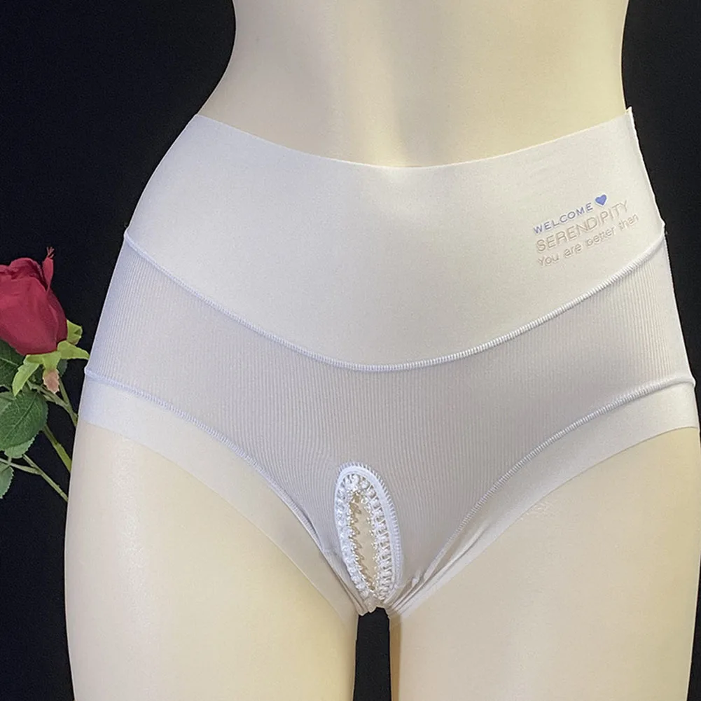 

Mens Sissy Gay Open Crotch Erotic Briefs High Waist Seamless Panties High Stretch Breathable Comfortable Underpants Lingerie