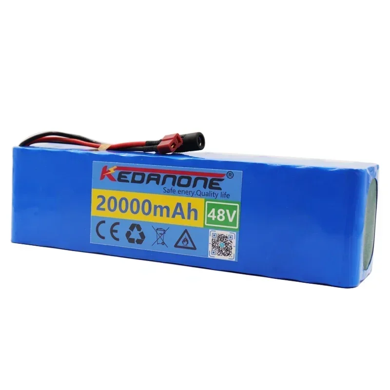 48v Lithium ion Battery 48V 20Ah 1000W 13S3P Lithium Battery Pack For 54.6v E-bike Electric Bicycle Scooter With BMS+Charger