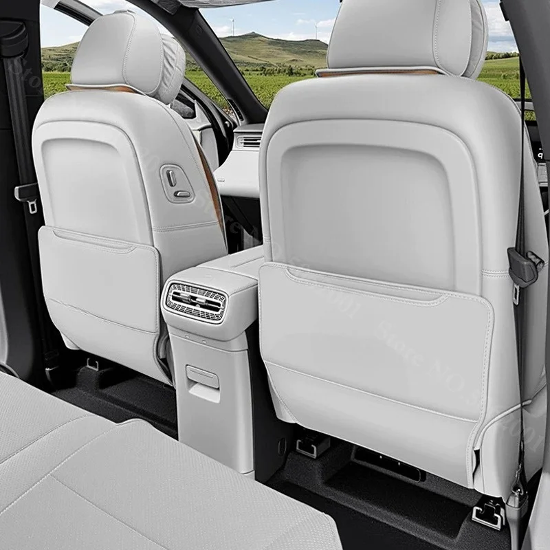 Hongqi HS6 PHEV 2025 2026 2027 자동차 뒷좌석 안티 킥 패드 가죽 안티 웨어 안티 더티 시트 백 프로텍터 매트 액세서리