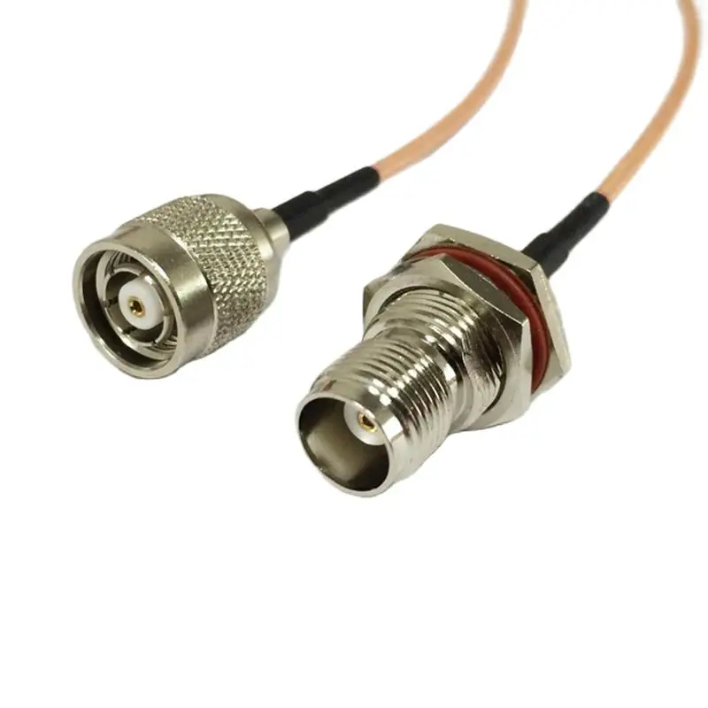 

RP TNC Male Plug Switch TNC Female Bulkhead Pigtail Cable RG316 15CM For Wifi Router Wholesale Fast Ship