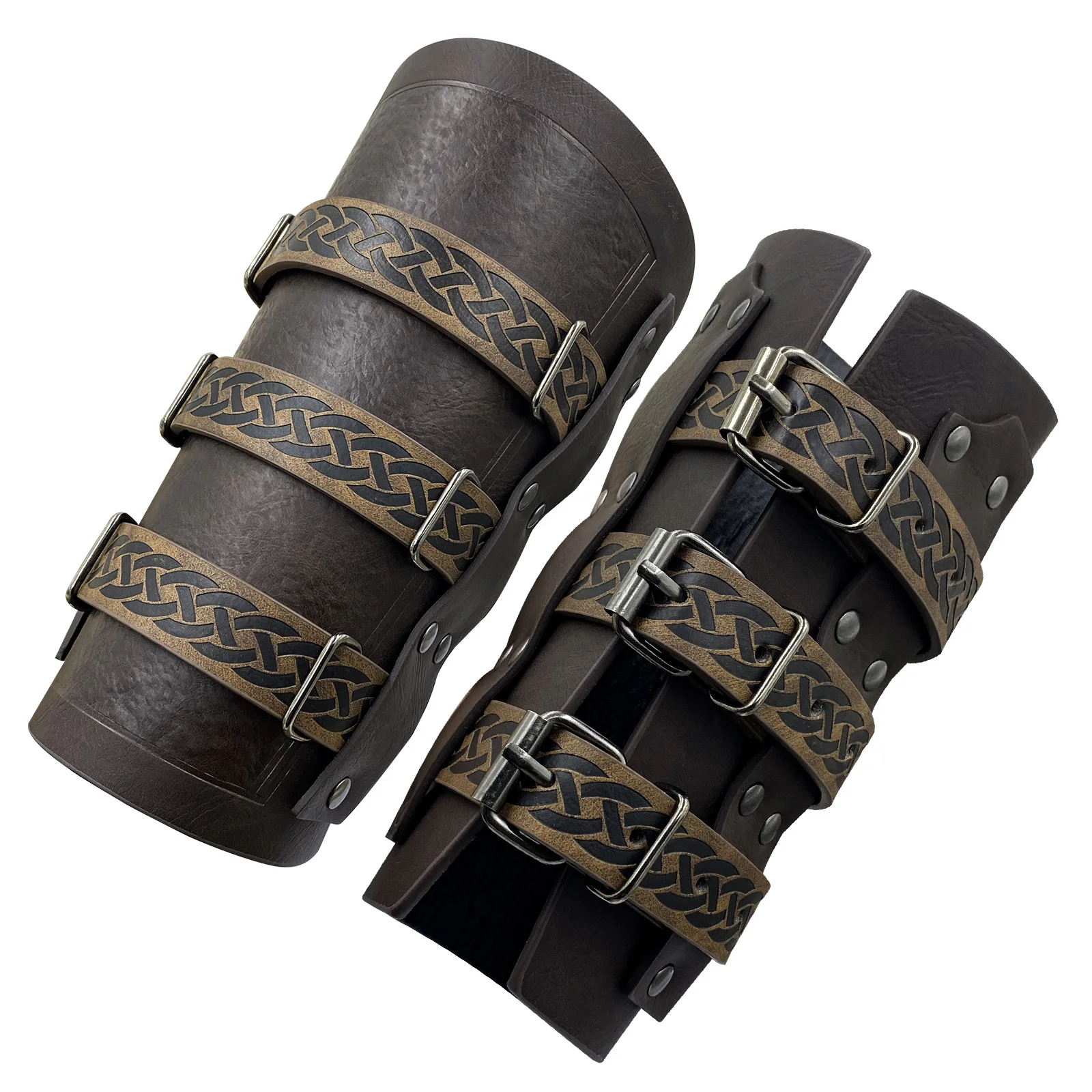 

Перчатки Самурайские в стиле стимпанк, средневековые кожаные мужские перчатки-брони в стиле самурая, мужские перчатки в средневековом стиле, реквизит для косплея