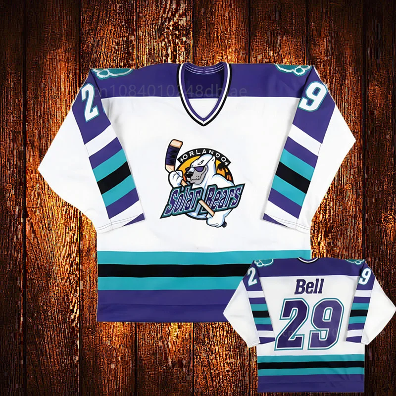 Vintage Orlando Solar Bears # Eric Faille Embroidery Stitched Hockey Jersey Youth Kids Adult Any Size And name Jersey