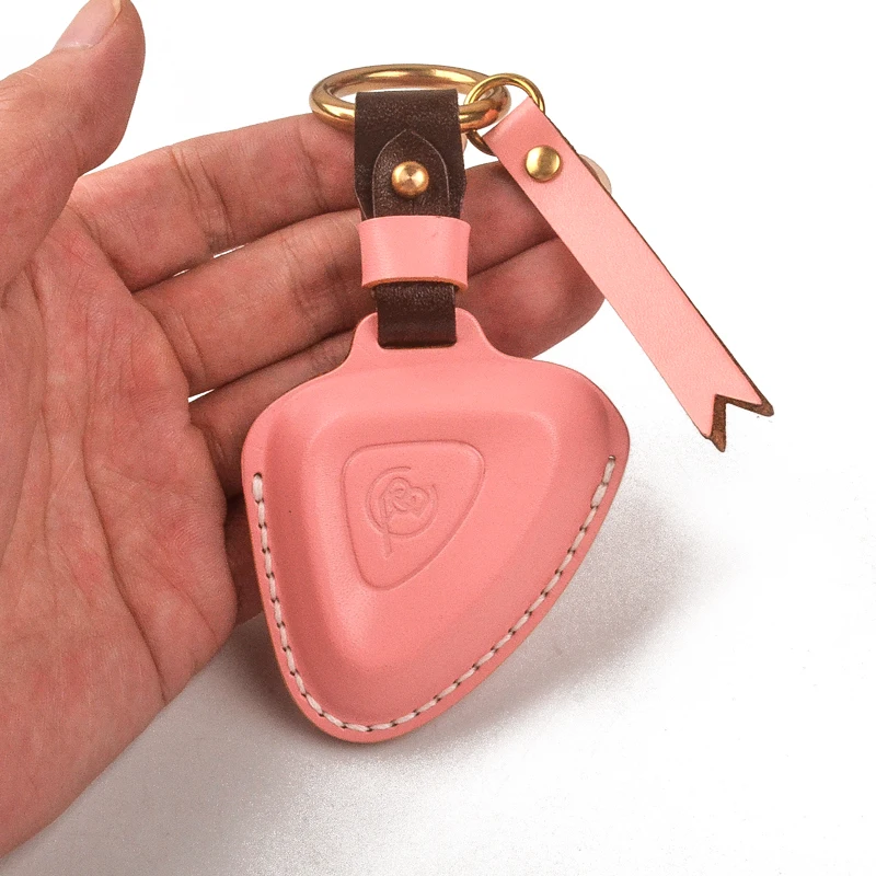 For Lotus ELETRE 2023 Leather Vintage Handmade Smart Key Keyless Remote Entry Fob Case Cover