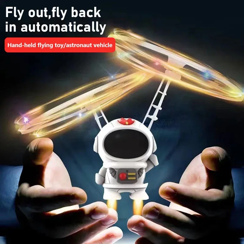 Flying Robot Helicopter UFO Luminous Toys Spaceman Plane Aircraft Dron Machine Indoor Outdoor Games Toys for Children Boys Girls - Bilde 4