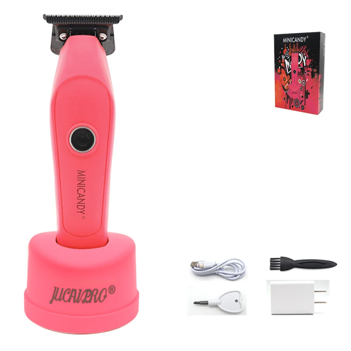 New JUCAI MINICANDY JC-08 Hair Trimmer for Men DLC T-Blade 8800RPM