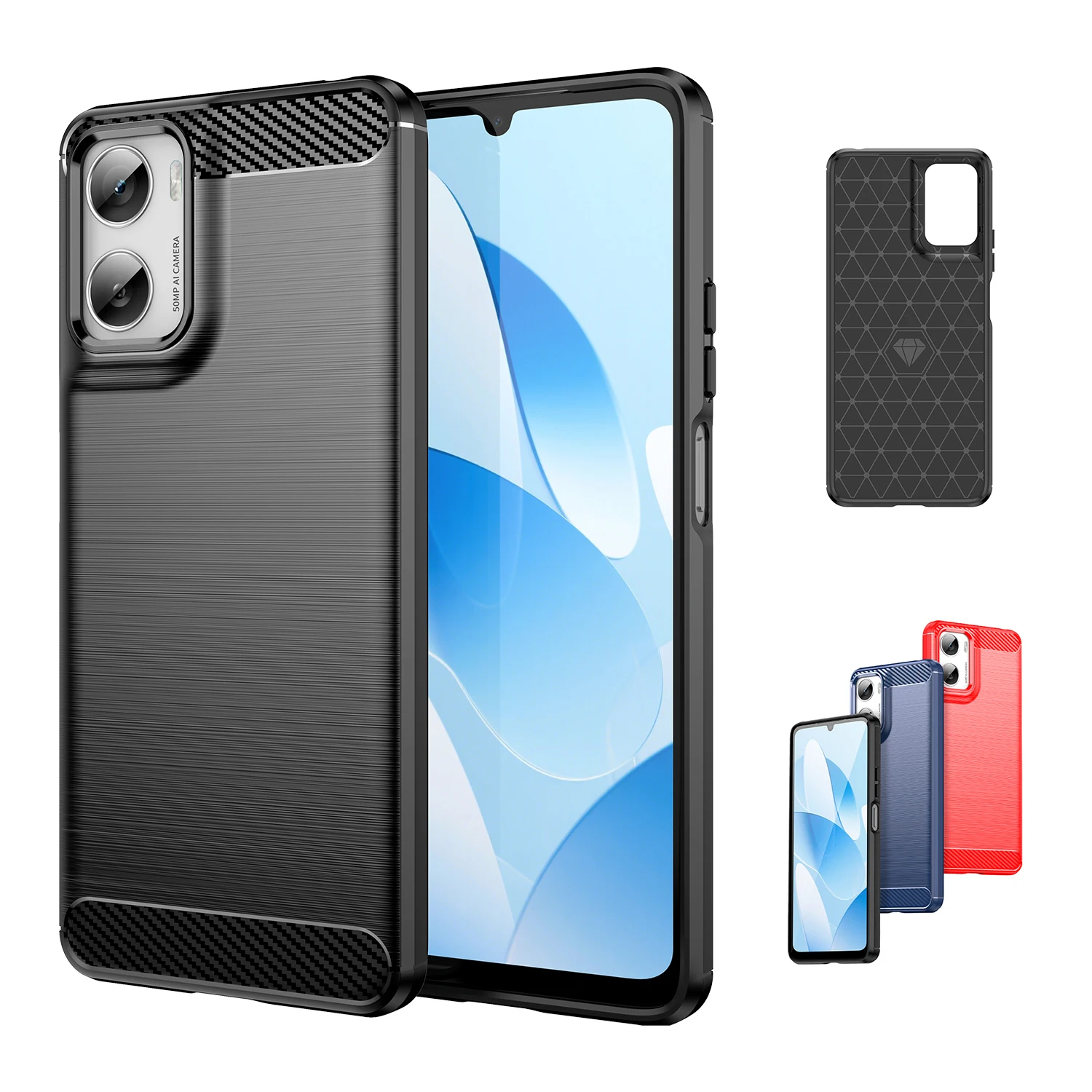 Carbon Fiber Brushed Texture Phone Case