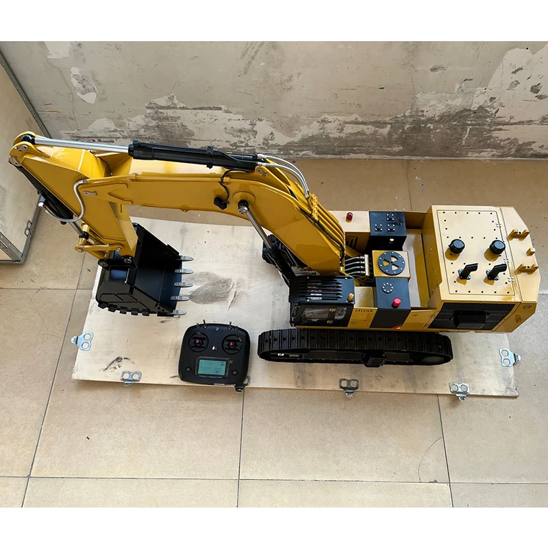 1/14 Hydraulic RC Excavator Metal Model 6015B Complete Oversize Heavy Machine Brushless Motor Radio Cars Adults Toys TH20437 4