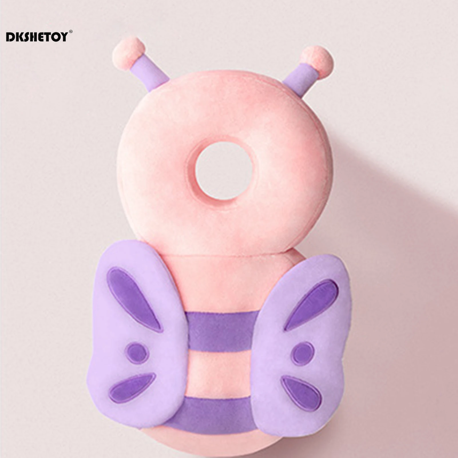 Baby Walkers Head Protection Cushion Animals Plush Pad Adjustable Straps Baby Protective Pad Showering Gift for Toddler Baby 6