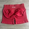 Impact Shorts with Logo Low Waist Seamless Yoga Shorts Scrunch Bum Gym Shorts Workout Biker Short Stretch Fitness Clothing 5