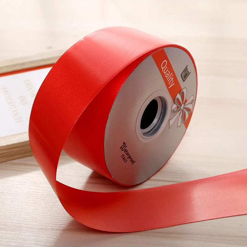 Nastro Di Raso Arancione 40mm X 22m - Per Regali, Fiori, Matrimoni E Decorazioni