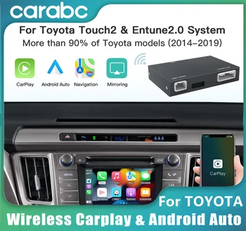 CARABC Wireless Carplay Android Auto Per TOYOTA Entune 2.0 Touch 2 Highlander Tundra Sienna Prius Yaris Camry CHR Modulo