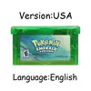 Pokemon  GBA,Emerald,tarjeta de consola de 32 bits,Esmeralda,rubí,zafiro de hoja verde,varios idiomas LeafGreen 2