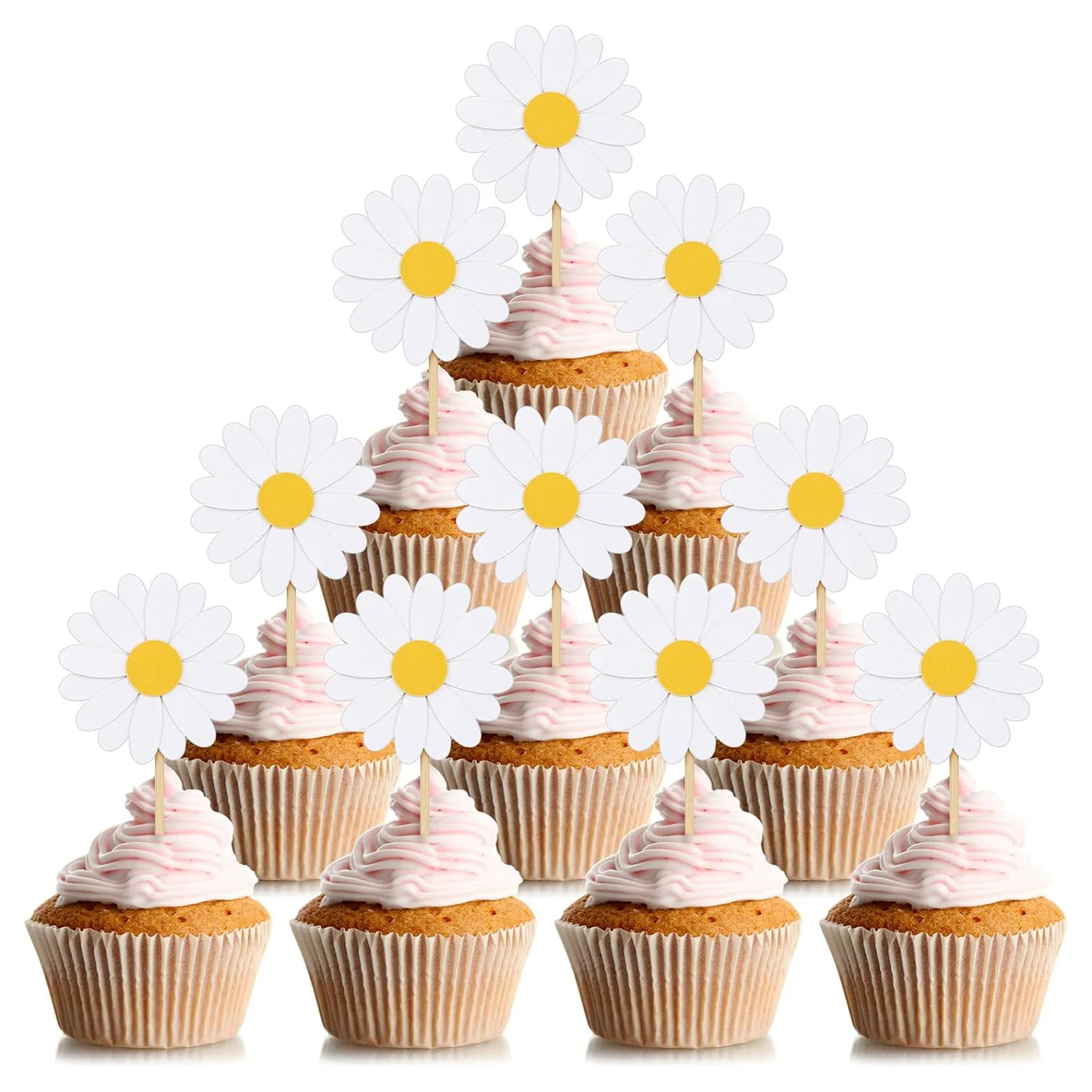 Decorazioni Torta Margherita - 31 Pezzi Cake Toppers Compleanno Matrimonio - Foto 8