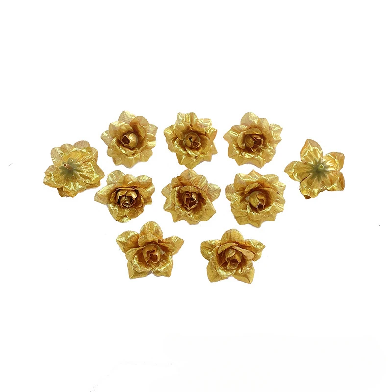 Artificial Flowers Rose Head Silk Fake Flowers For Home Decor Garden Party Wedding Decoration Craft Wreath Accessories