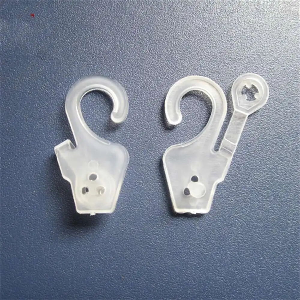 Plastic Snap Clip Hooks, Shirt Underwear Socks Hanger Bag Package Fabric Header J-hook Clothes Loop Lock Display Hangers 3