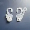 Plastic Snap Clip Hooks, Shirt Underwear Socks Hanger Bag Package Fabric Header J-hook Clothes Loop Lock Display Hangers 3
