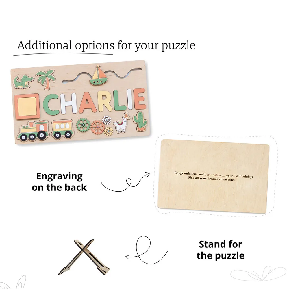 Personalized First Name Wooden Puzzle 2 | Personalized First Name Wooden Puzzle 3