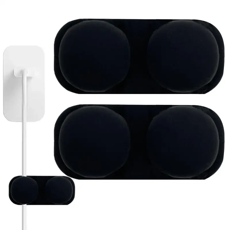 

2 Pcs Cable Organizer Desktop Cable Management Silicone USB Cable Winder Clips Cable Holder For Mouse Headphone Wire Holder