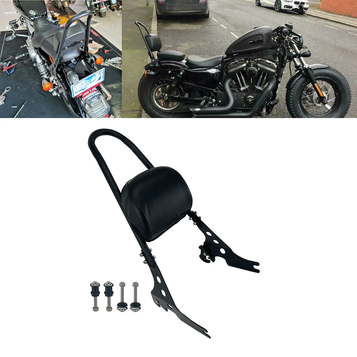 Harley Passenger Backrest Sissy Bar Sportster 1200 Sissy Bar 883 Sportster Black Aliexpress