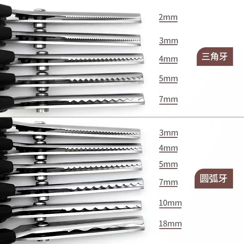 Stainless Steel Pinking Scissors Triangle Teeth Lace Cloth Crafts Dressmaking Zig Zag Cut Tailor's Scissors sewing scissors tailor scissors craft scissors