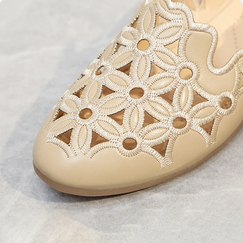 Leather Women Casual Shoes Breathable Shallow Female Vulcanized Shoes Soft Anti-slip Women's Flats Outdoor Free Shipping 2023