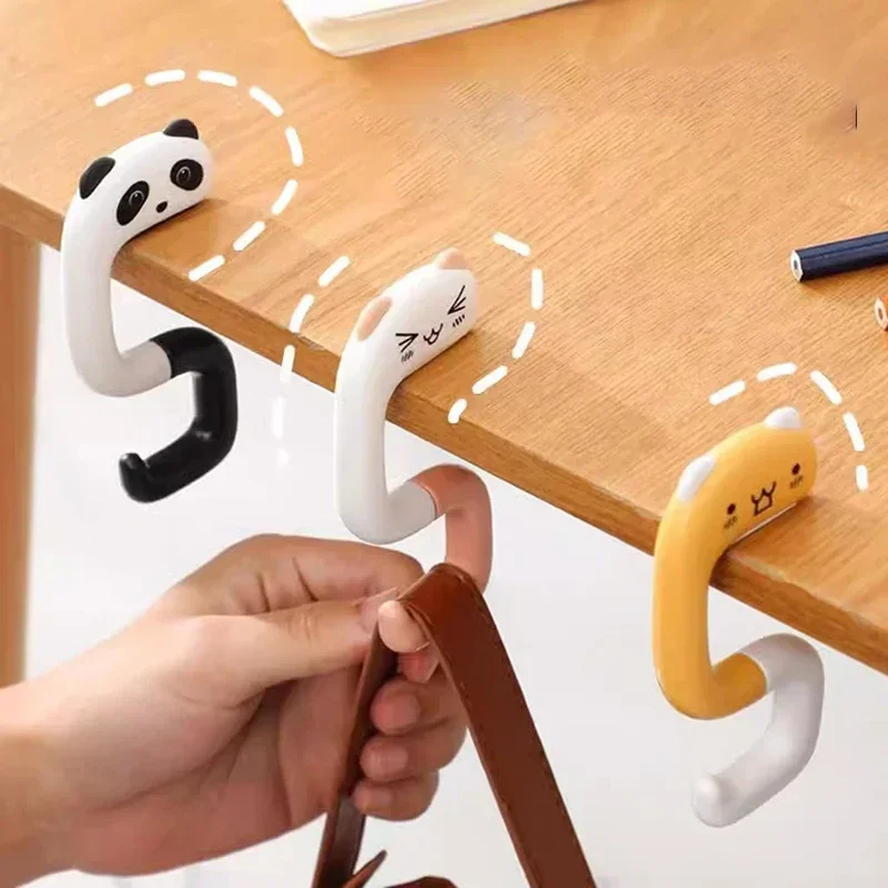 Bag Hooks Portable Cartoon Bag Hooks Kawaii Strong Load-bearing Handbag Hanger desk storage hook,purse bag hook,bag hook