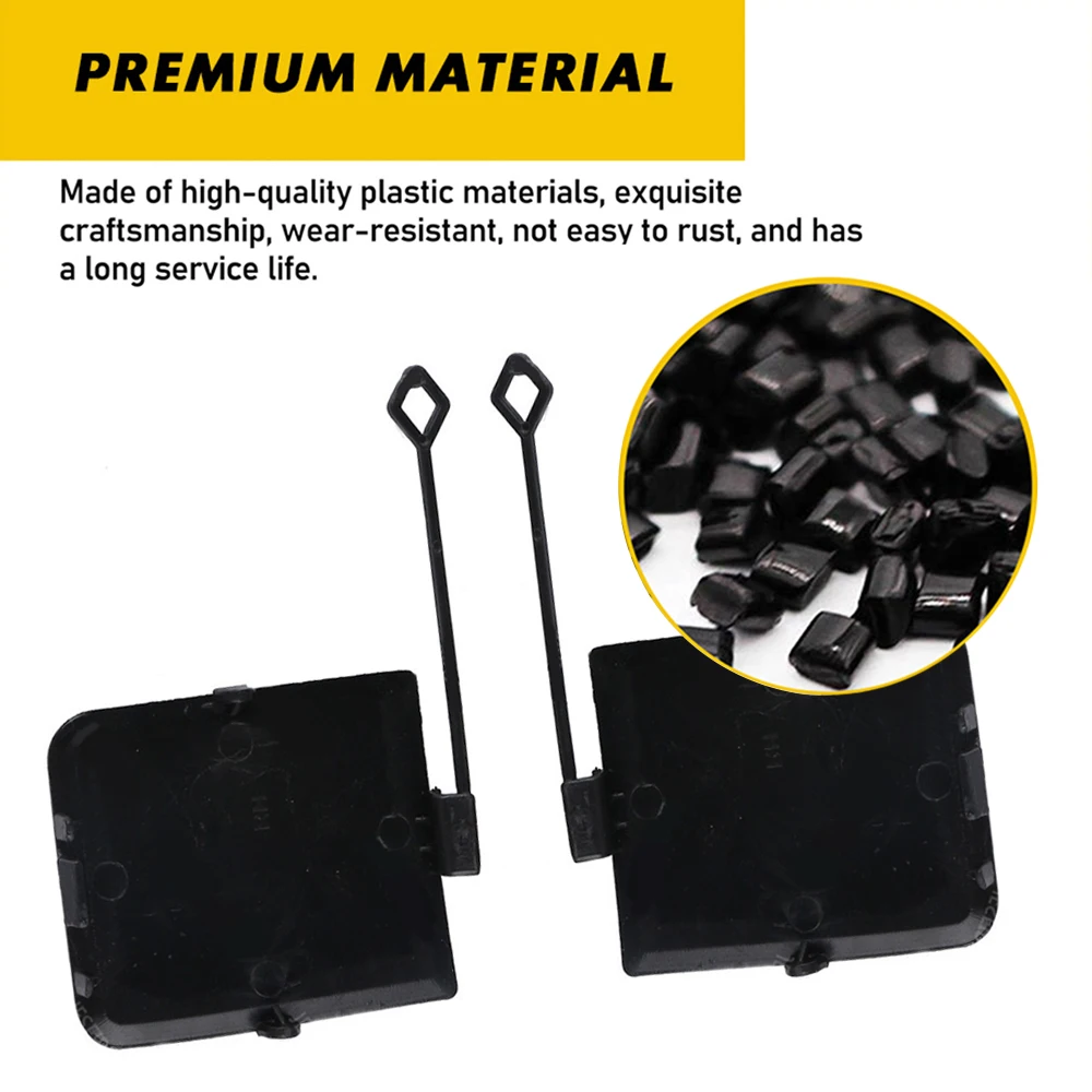 Rear Right Left Bumper Tow Eye Hook Cover Cap 2PCS For BMW X1 E84 2013 2014 2015 51127303815 51127303816