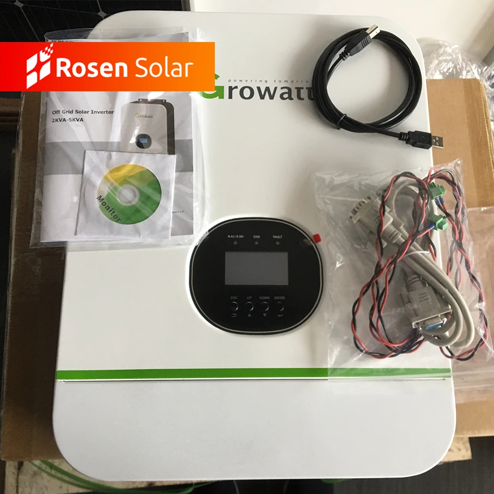 5kw 태양 광 인버터 배터리 없음 태양 광 발전 시스템 Growatt 오프 그리드 인버터