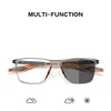 New Light Sensitive Color Changing Myopia Eyewear Bendable TR90 Frame Photochromic Myopia Glasses Anti Blue Light Glasses 5