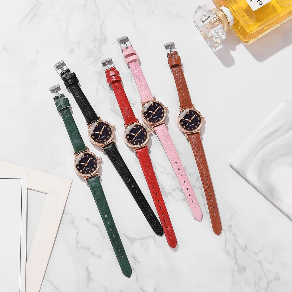 Watch Set For Women Luxury Leather Analog Ladies Quartz Wristwatch Fashion Bracelet Watch Female Clock Relogio Feminino